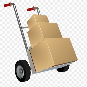 Boxes on cart png sticker | Free PNG - rawpixel