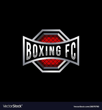 Boxing badge logo design vector image