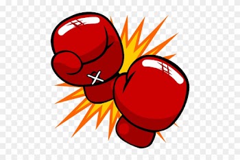 Boxing Glove Kickboxing Cartoon Punch - Cartoon Boxing Gloves