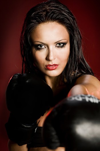 Boxing woman