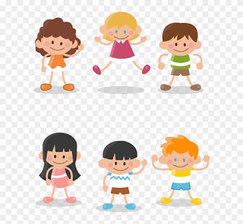 Boy Child Cartoon Clip Art - Cartoon Three Boys And Three Girls