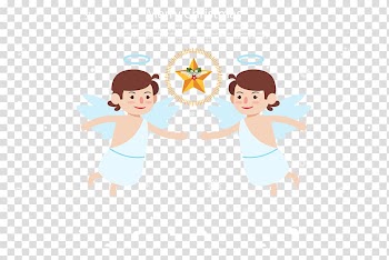 Boy Clothing Human behavior Illustration, Cartoon white angel material transparent background PNG clipart