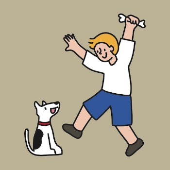Boy & dog clipart, friendship | Free PSD - rawpixel