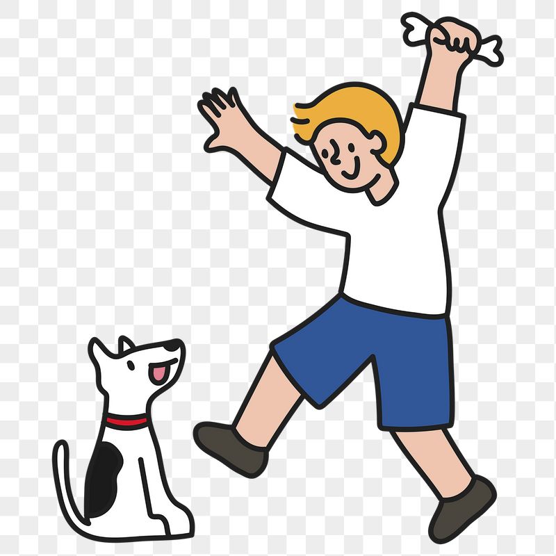 Boy & dog png sticker, | Free PNG Illustration - rawpixel