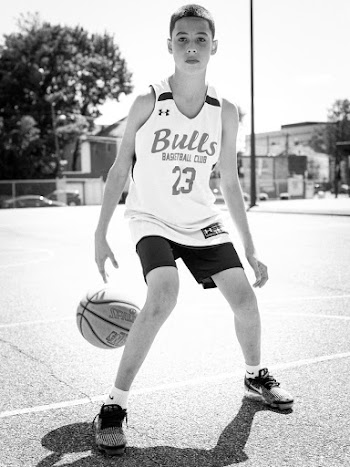 Boy Dribbling A Basket Ball Behind The Back