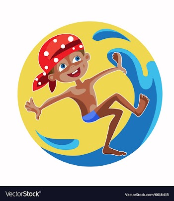 Boy foliage summer vector image