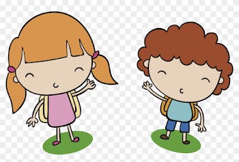 Boy Girl Drawing Clip Art - Boy And Girl Cute Clipart