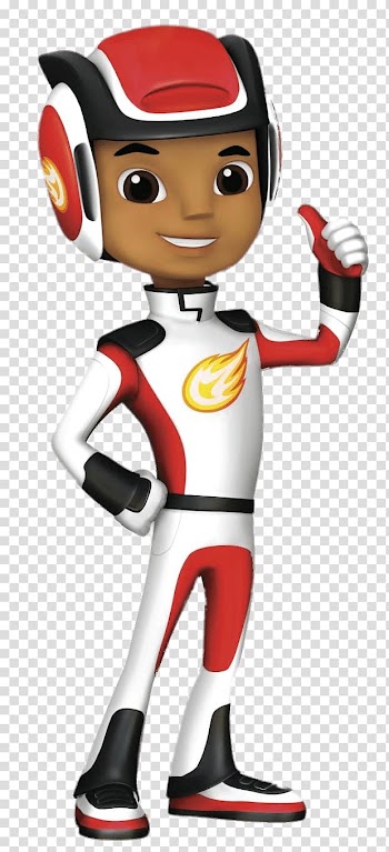 Boy in red and white suit animated illustration, AJ Thumb Up transparent background PNG clipart