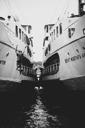 Boy Jumps Off the Boat