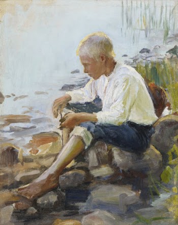 Boy on the shore, 1891 | Free Photo - rawpixel