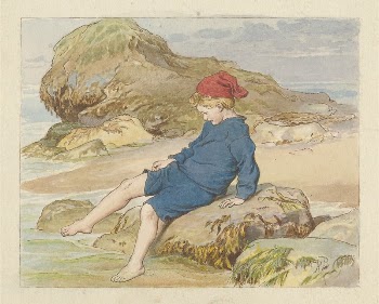 Boy Playing by the Sea | Free Photo - rawpixel