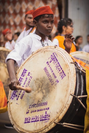 Boy Playing Drum