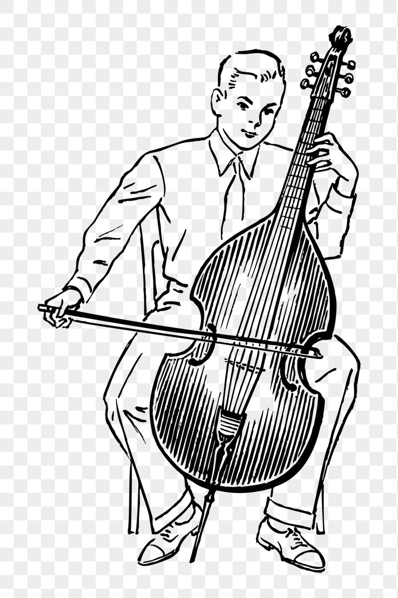 Boy playing viol png sticker | Free PNG - rawpixel