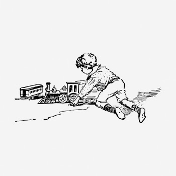Boy playing with toy clipart, | Free Vector - rawpixel