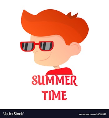 Boy portrait boy blonde flat vector image