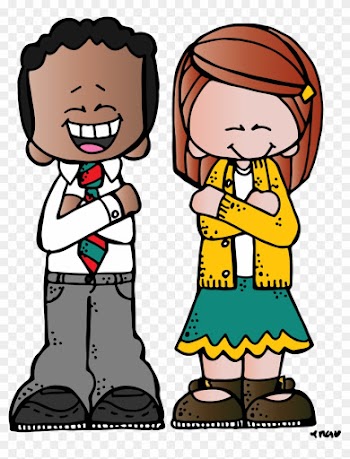 Boy Praying Clipart - Melonheadz Boy And Girl