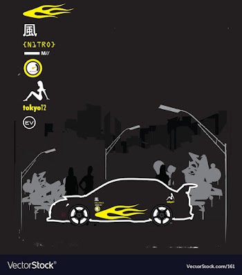 Boy racer vector image