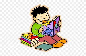 Boy Reading Comic Books Royalty Free Vector Clip Art - 3rd Grade Sight Word Activity Book