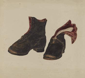 Boy's Shoes (1935/1942) by Marjorie | Free Photo - rawpixel
