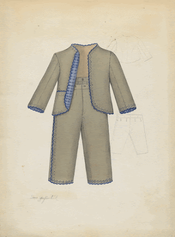 Boy's Suit (ca.1937) by Sara | Free Photo - rawpixel