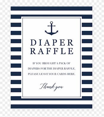 Boy Shower Diaper Raffle Sign Printable By Littlesizzle - Message In A Bottle Baby Shower Template
