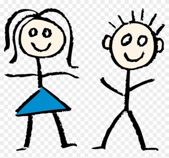 Boy Stick Figure Clip Art Anzisq Clipart - Boy And Girl Stick Figure