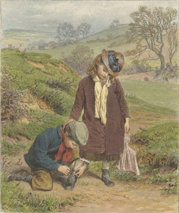 Boy Tying a Girl's Shoe | Free Photo - rawpixel