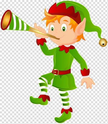 Boy wearing green and red costume illustration, Santa Claus Christmas tree Christmas elf , Elf transparent background PNG clipart