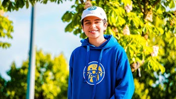 Boy Wearing Pullover Hoodie