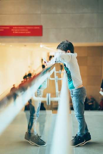 Boy Wearing White Long Sleeve Shirt