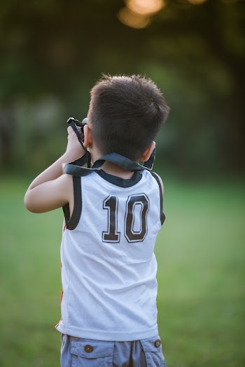 Boy Wearing White Tank Top