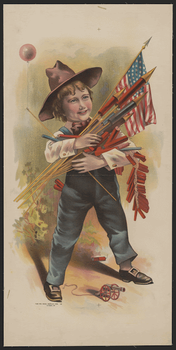 [Boy with fireworks, balloon, and | Free Photo - rawpixel
