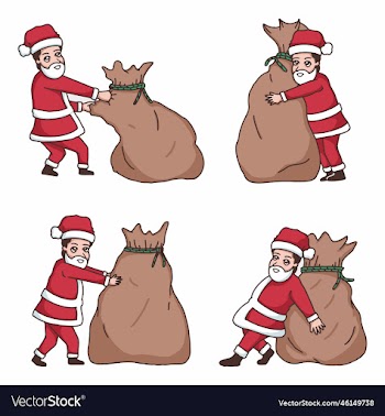 boys bring christmas gifts