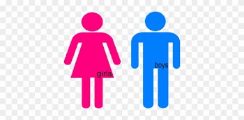 Boys In Bathroom Clipart - Girl Stick Figure Transparent Background
