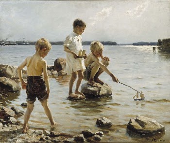 Boys playing on the shore | Free Photo - rawpixel