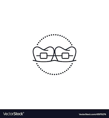 braces creative icon from dental icons collection