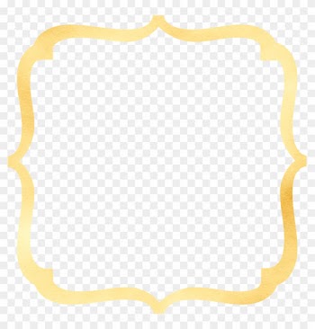 Bracket Frame Border - Gold Bracket Frame Clipart