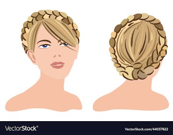 braid around the head original hairstyle front