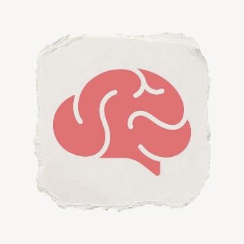 Brain, education icon, ripped paper | Free Icons - rawpixel