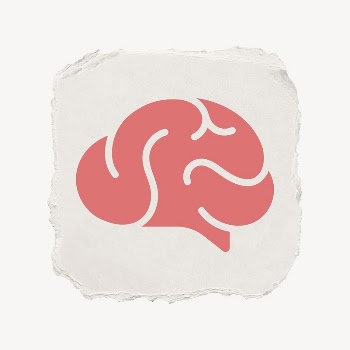 Brain, education icon, ripped paper | Free Icons - rawpixel