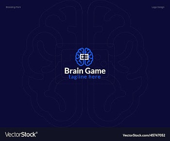 brain game logo design - brain logo design