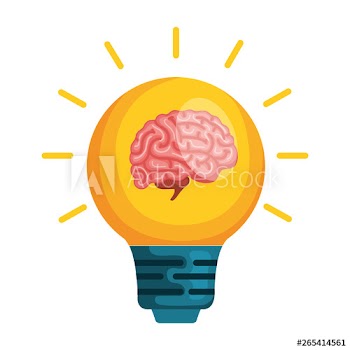 brain human with bulb