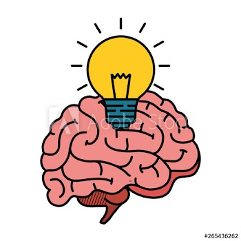 brain human with bulb