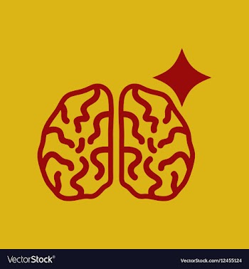 Brain stroke vector image