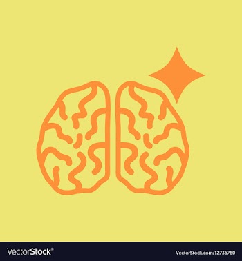 Brain stroke vector image