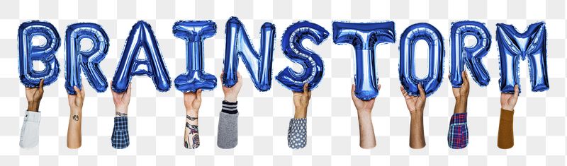 Brainstorm balloon png word sticker, | Free PNG - rawpixel