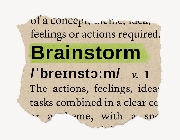 Brainstorm ripped dictionary, editable word | Free PSD - rawpixel