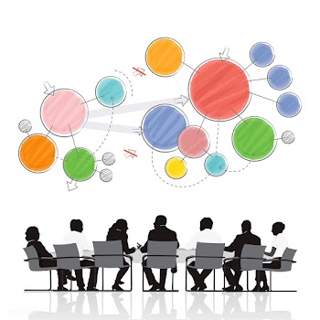 Brainstorming in business meeting | Free stock vector - 394099