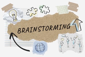 Brainstorming word typography, business doodle, | Free Photo - rawpixel