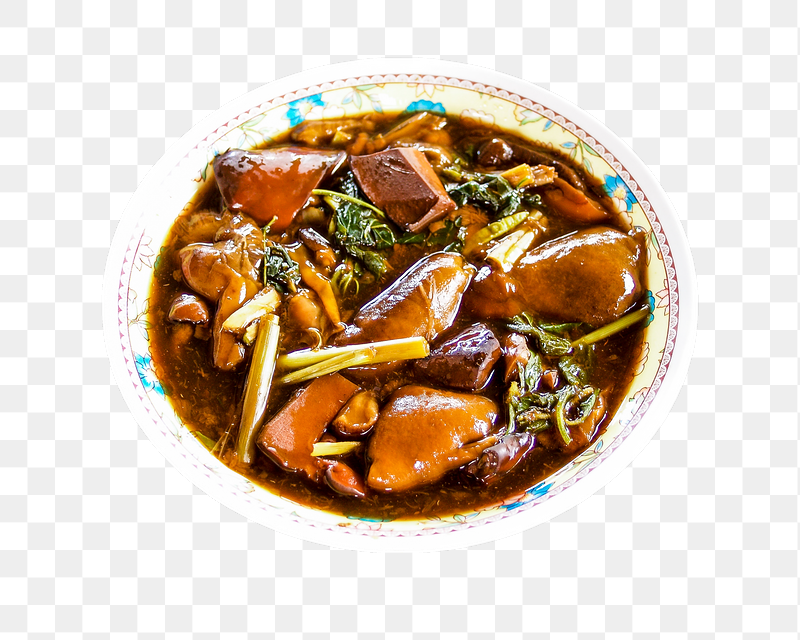 Braised pork png food sticker, | Free PNG - rawpixel
